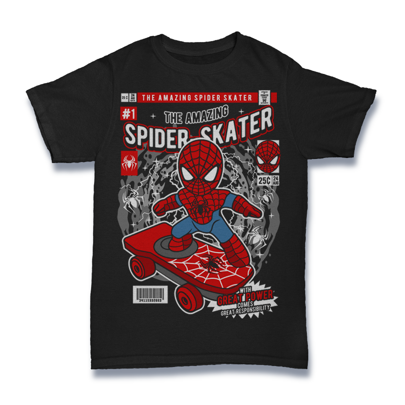 Spiderman Skateboard Tshirt