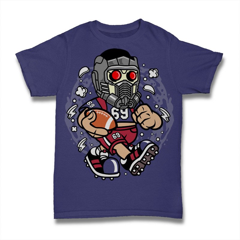 Star Lord Football Tshirt
