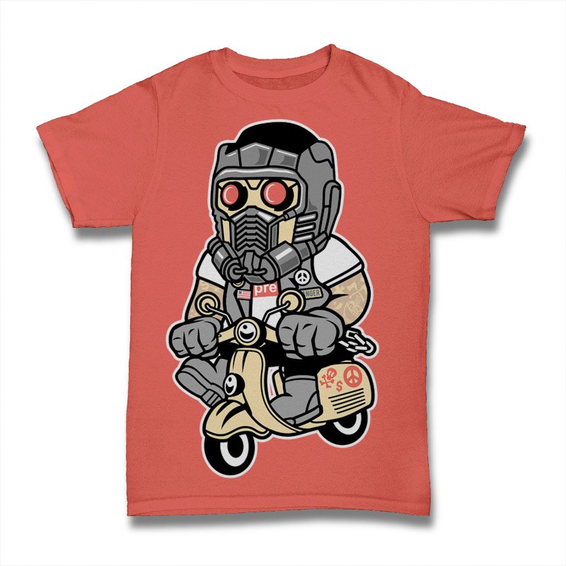 Star Lord Scooter Tshirt
