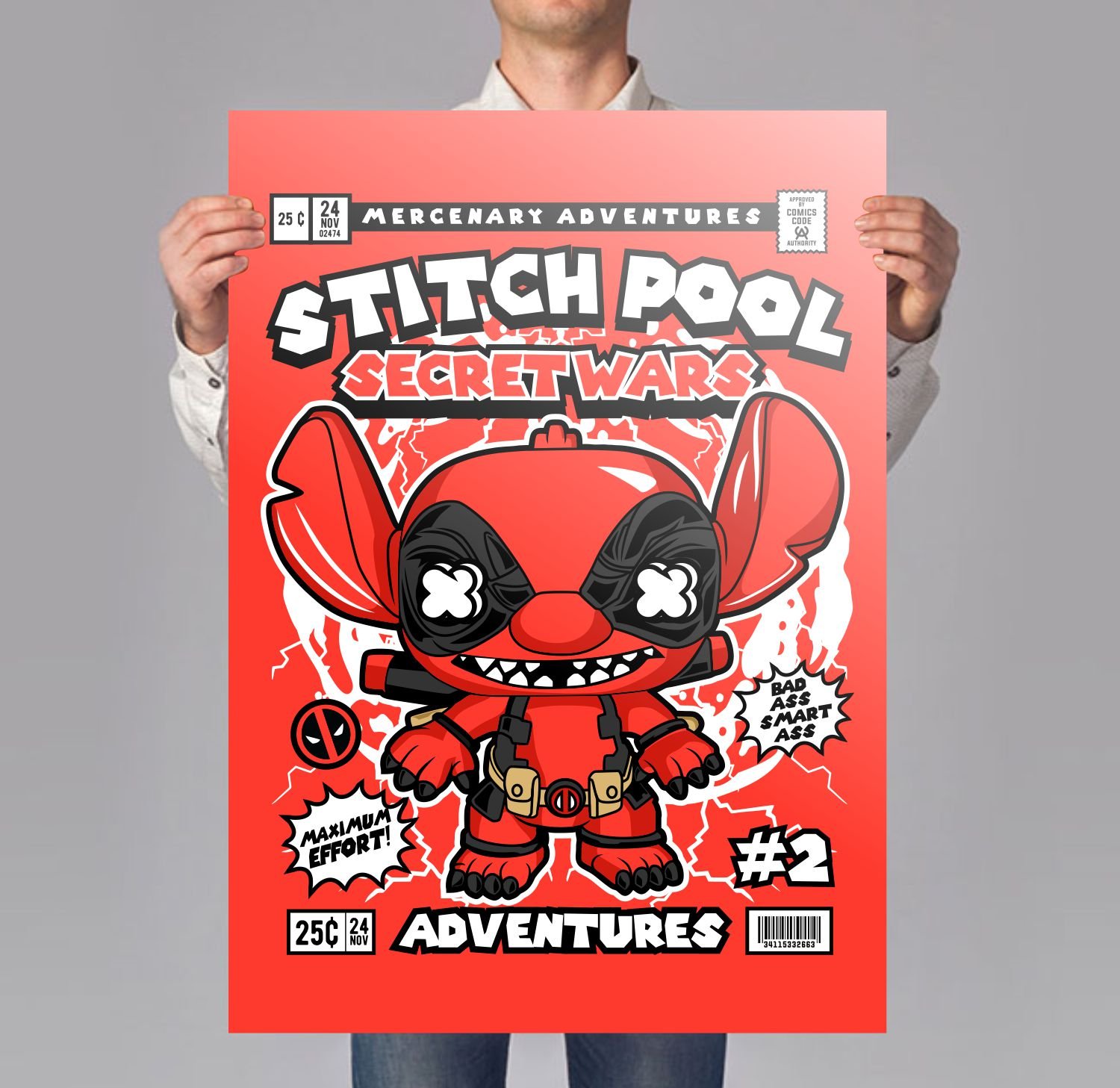 Stitch Pool Poster