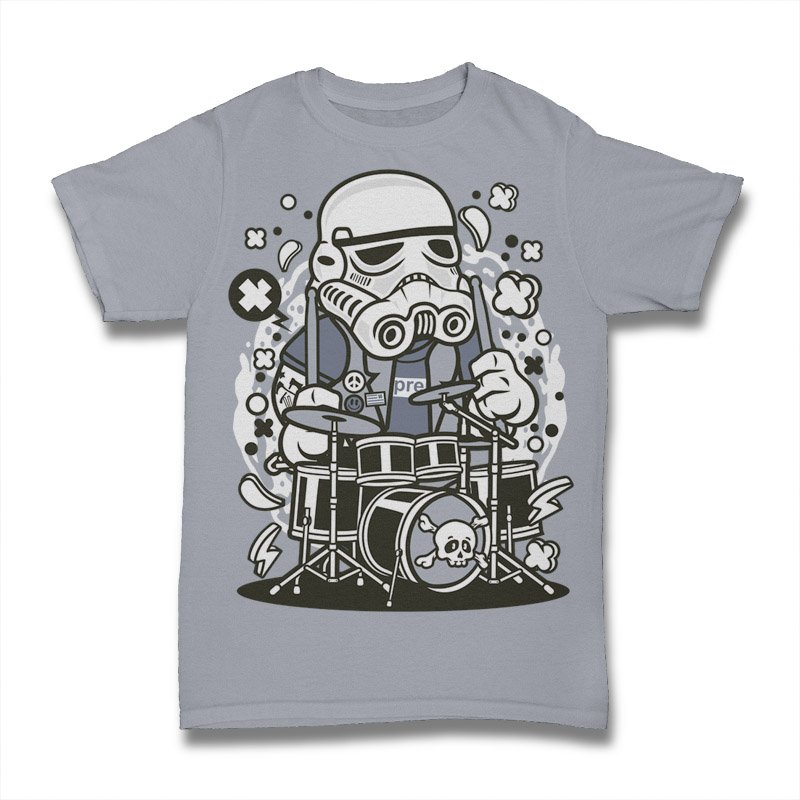 Storm Trooper Drummer Tshirt