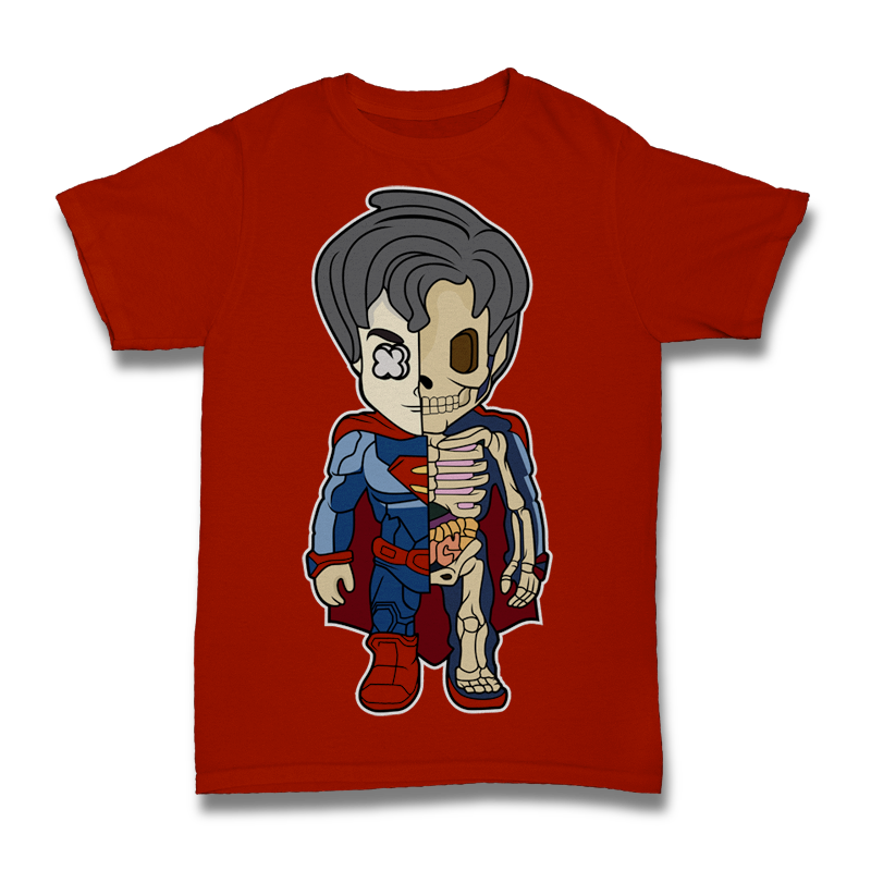 Superman Skeleton Tshirt