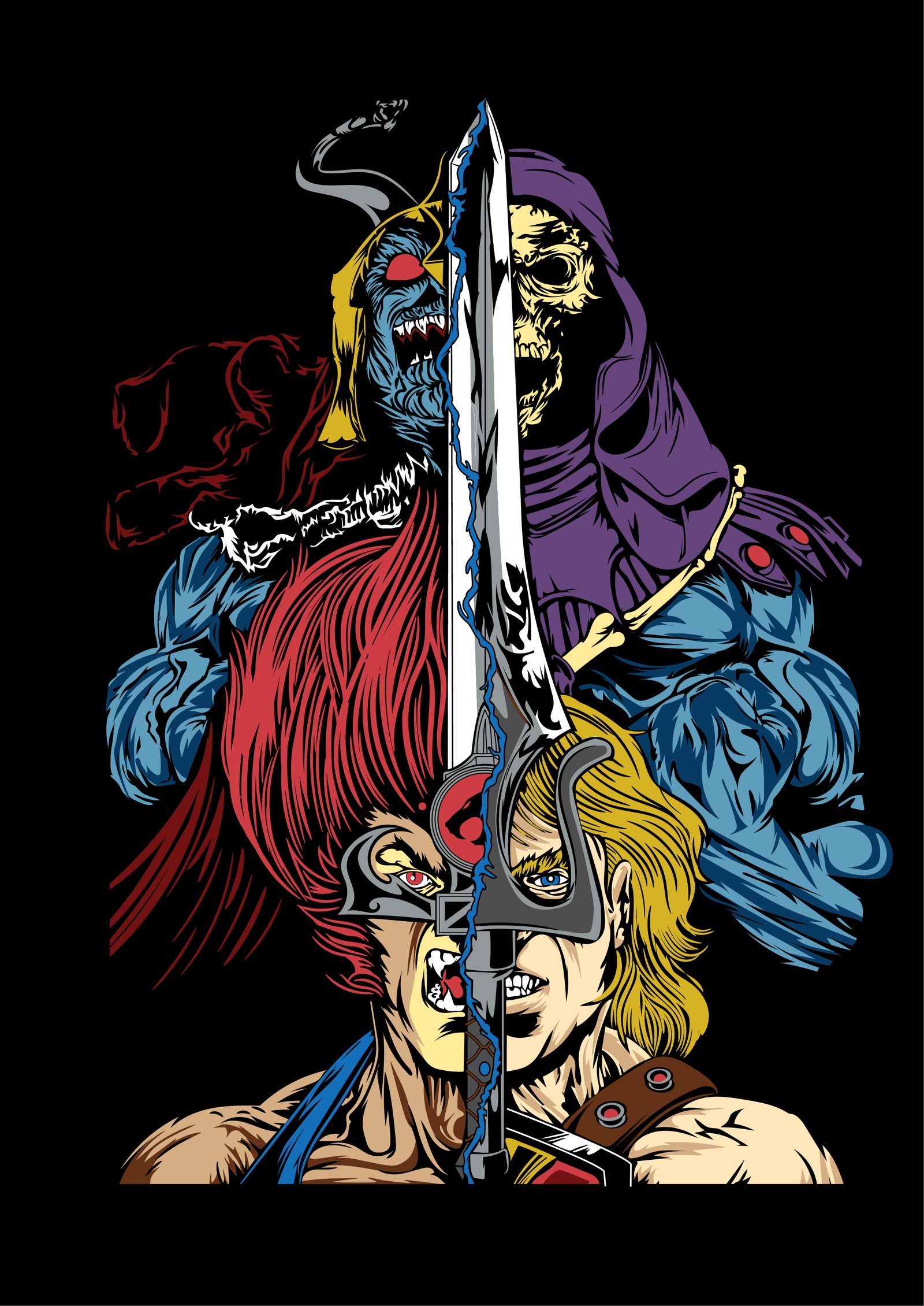 THUNDER-HE MAN – 14 COLORES BLACK