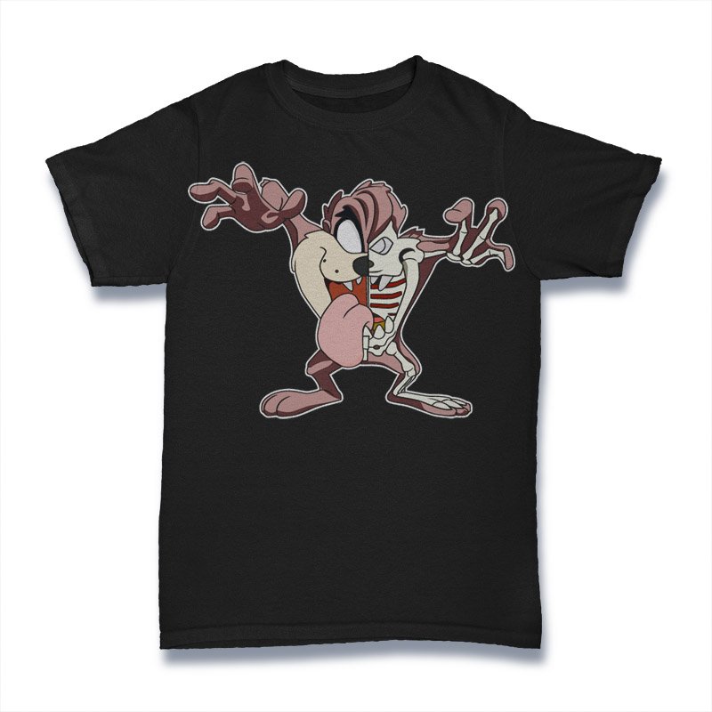 Tazmania Half Skeleton Tshirt