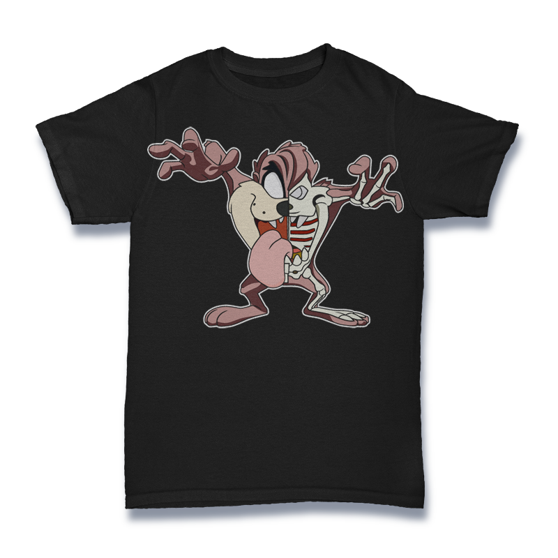 Tazmania Half Skeleton Tshirt