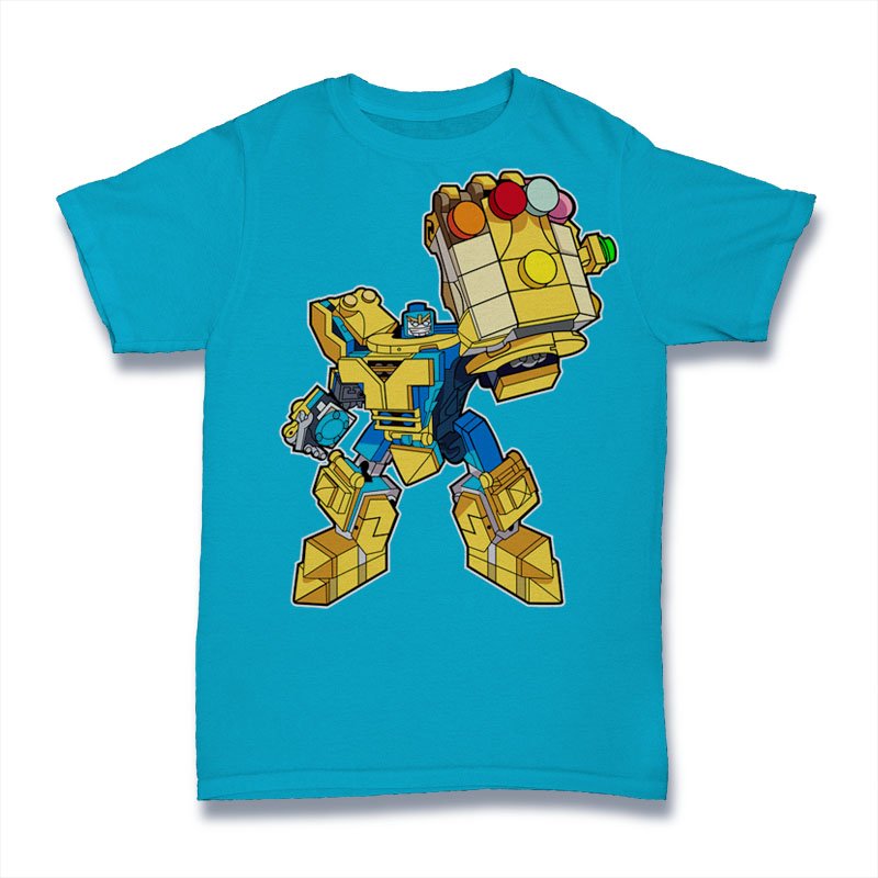 Thanos Robot Lego Tshirt