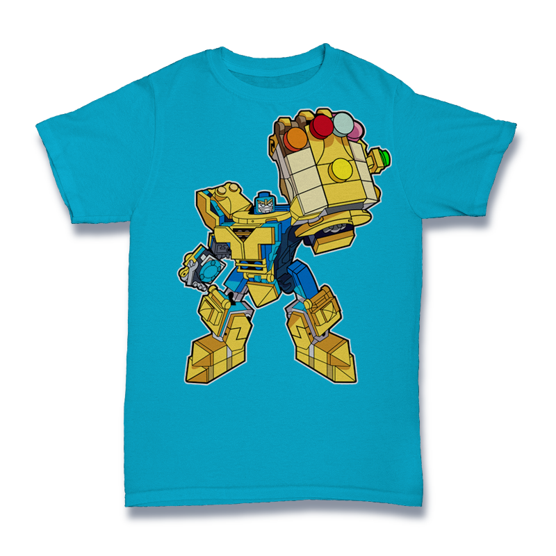 Thanos Robot Lego Tshirt
