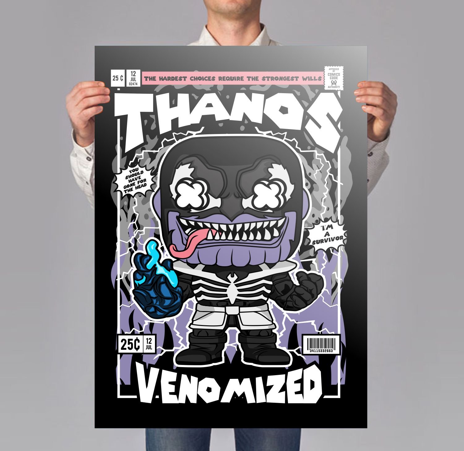 Thanos Venomized Poster
