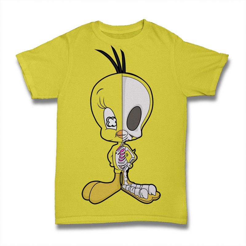 Tweety Half Skeleton Tshirt