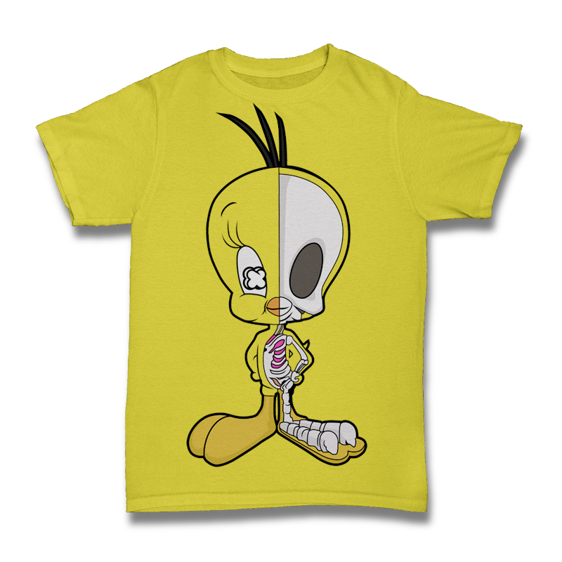 Tweety Half Skeleton Tshirt