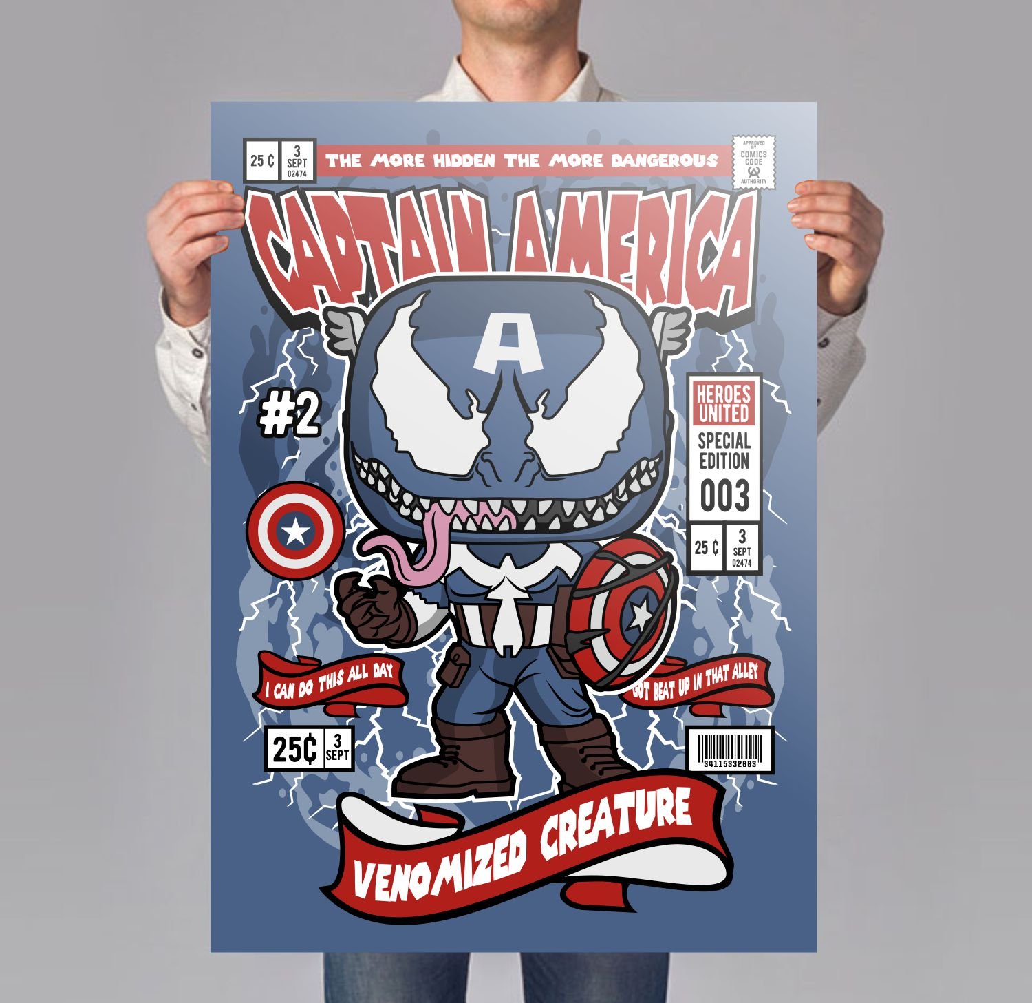 Venom Captain America Poster