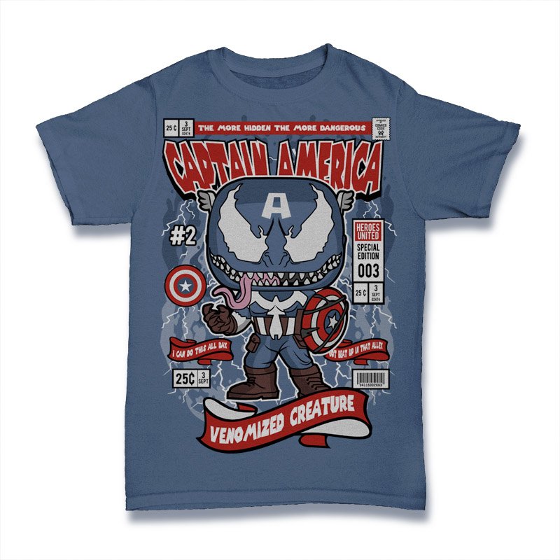 Venom Captain America Tshirt