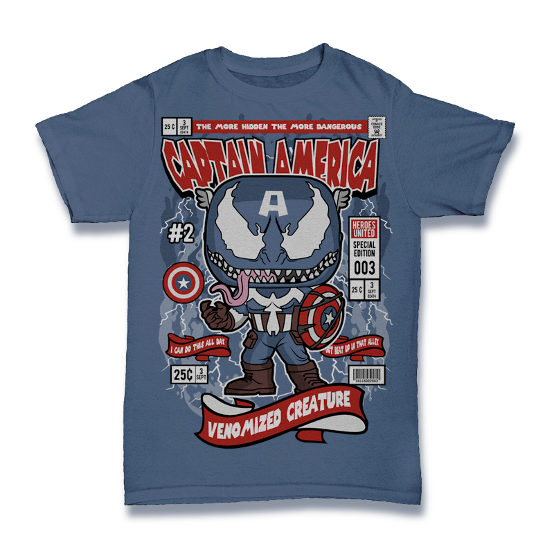 Venom Captain America Tshirt