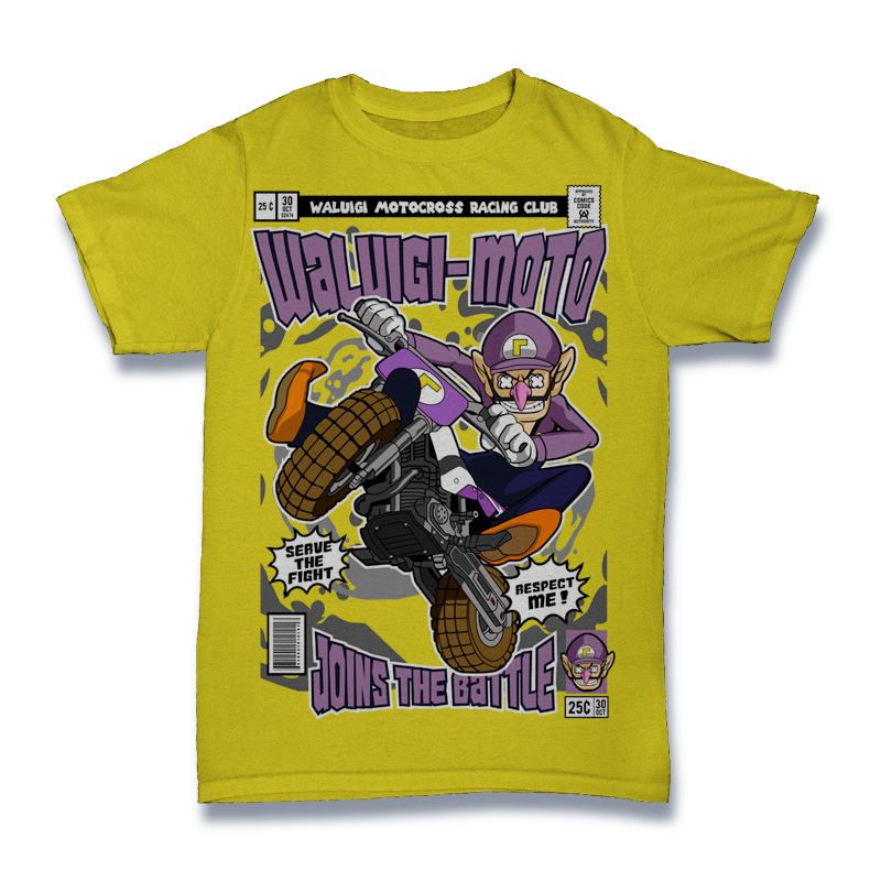 Waluigi Motocross Tshirt