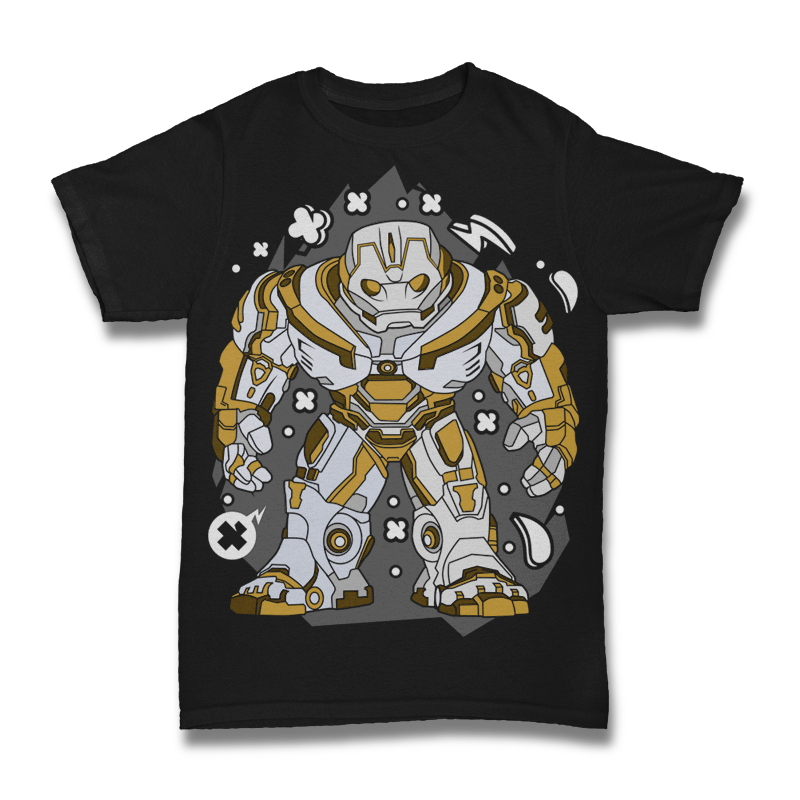 White Iron Man Tshirt