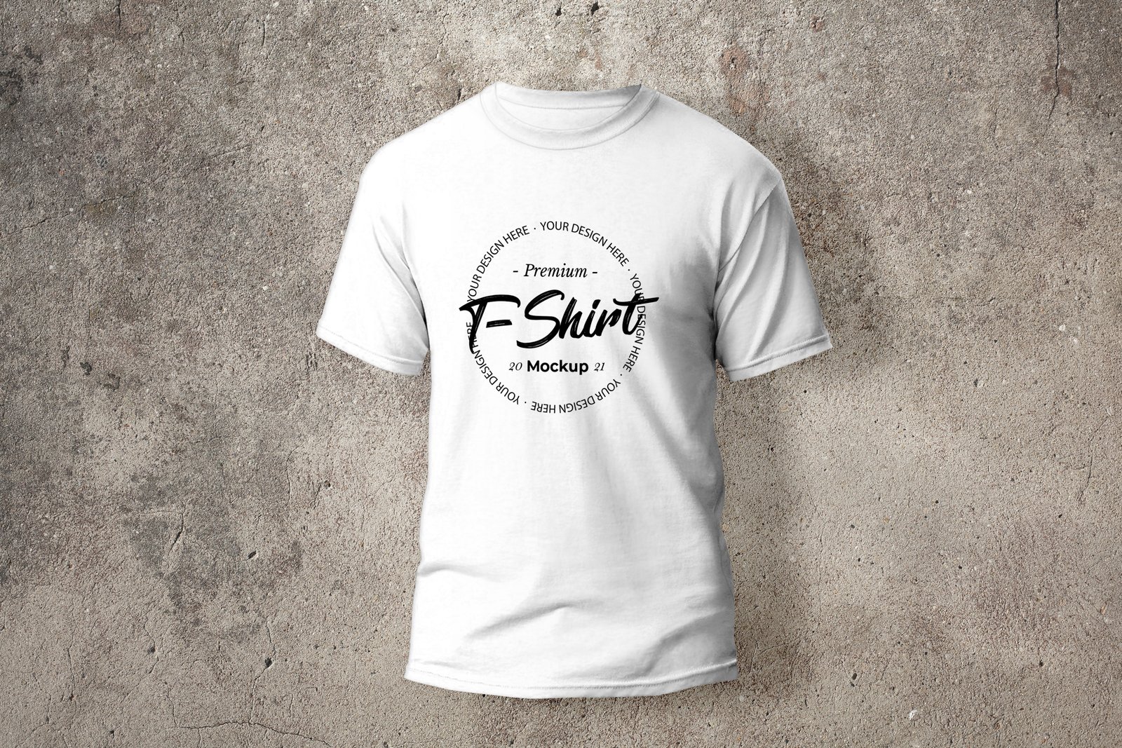 White t-shirt mockup