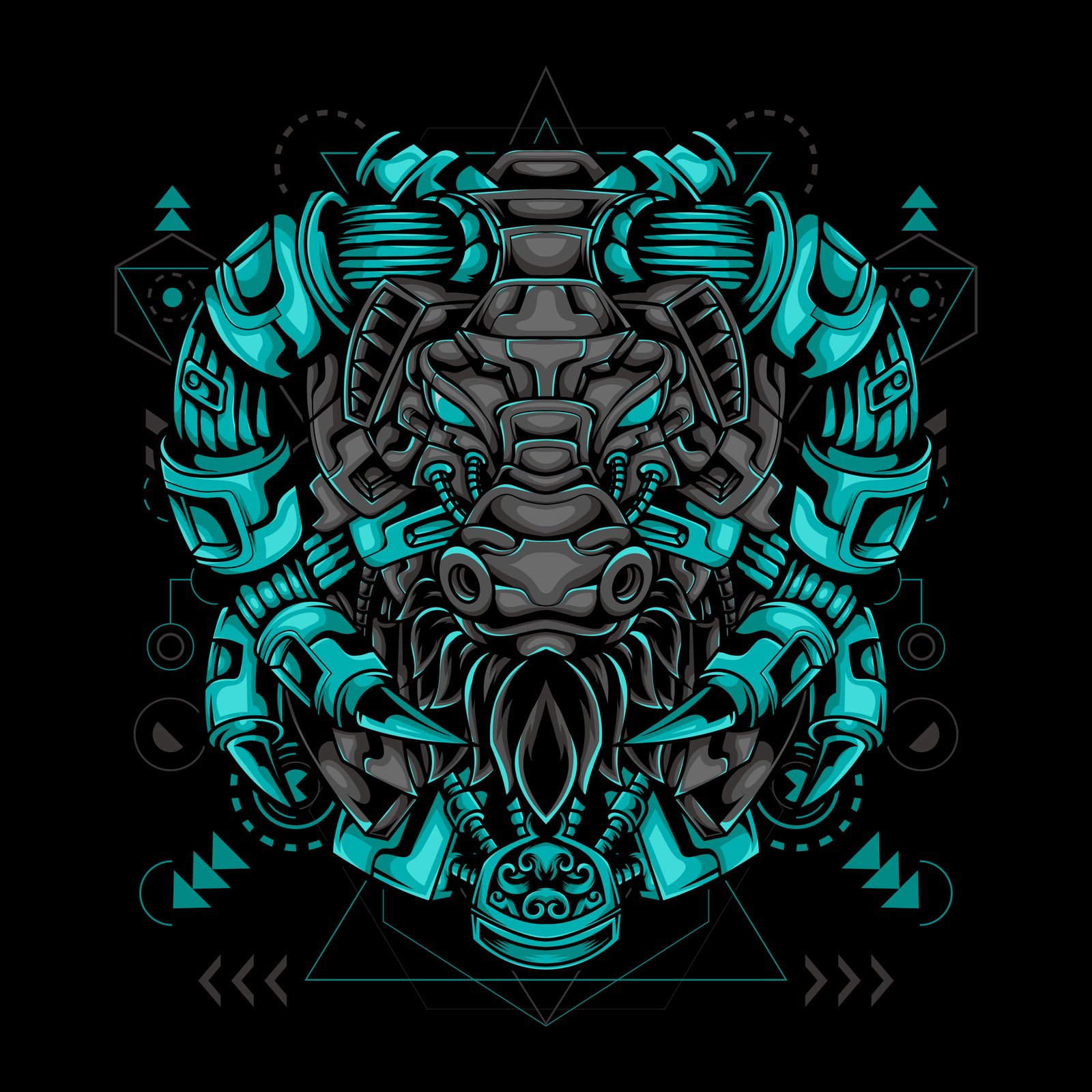 bull mecha elements