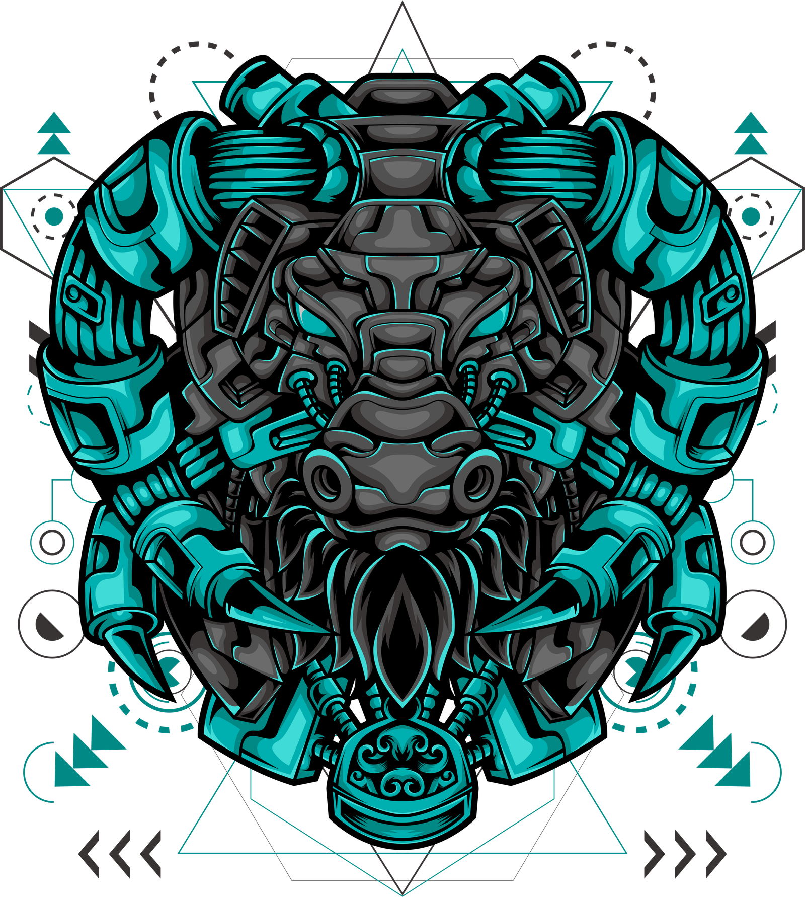bull mecha elements