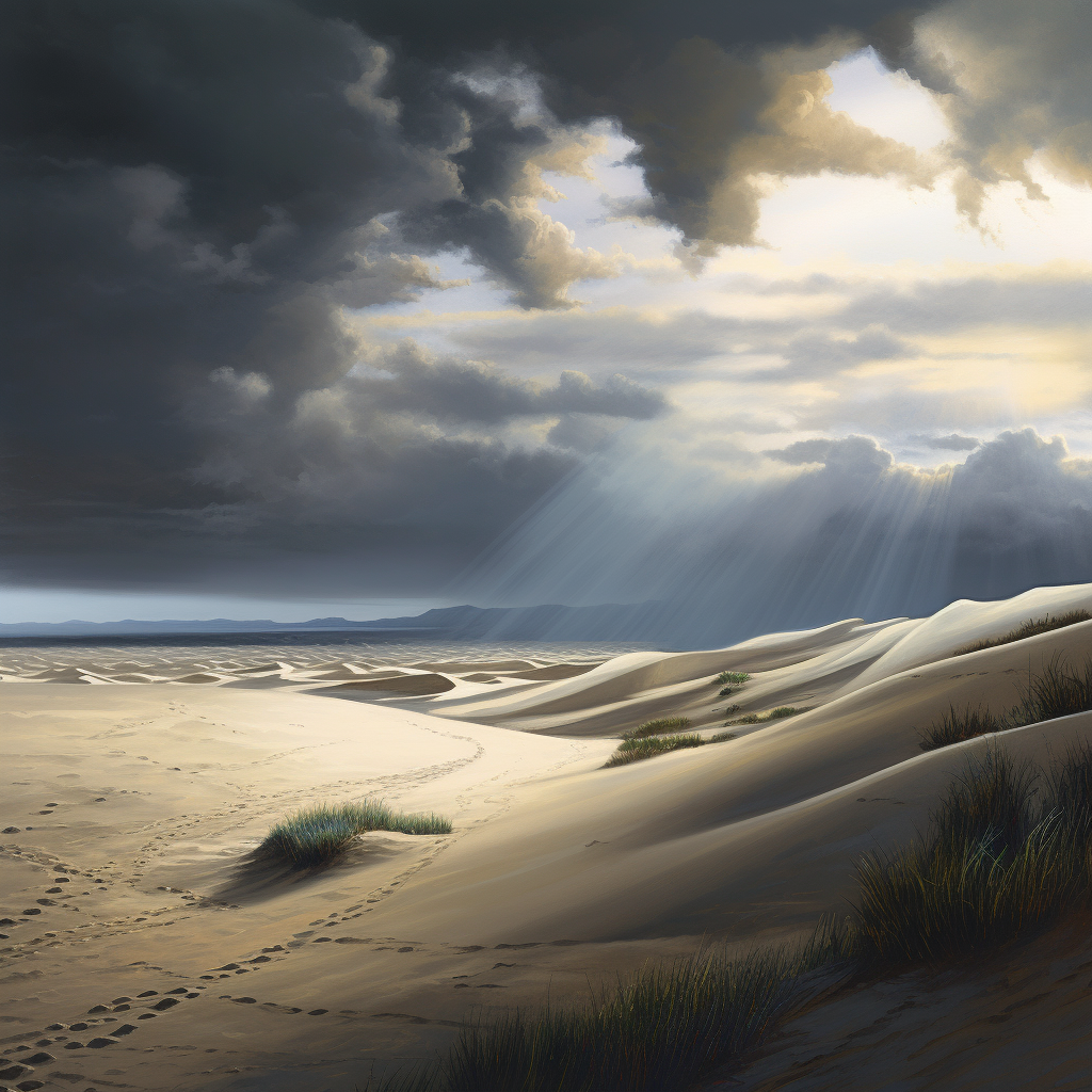 clubedoporkinho Depict an epic scene of a storm approaching a d ebac4a68-a420-40f3-a239-307e1c71795f