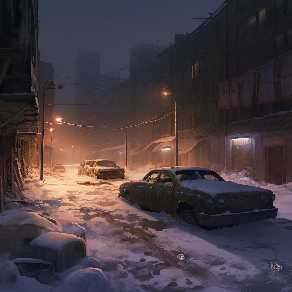 clubedoporkinho Envision a desolate snow-covered apocalyptic ci 22c47757-9143-4d4e-ba64-b10d4225bbf2