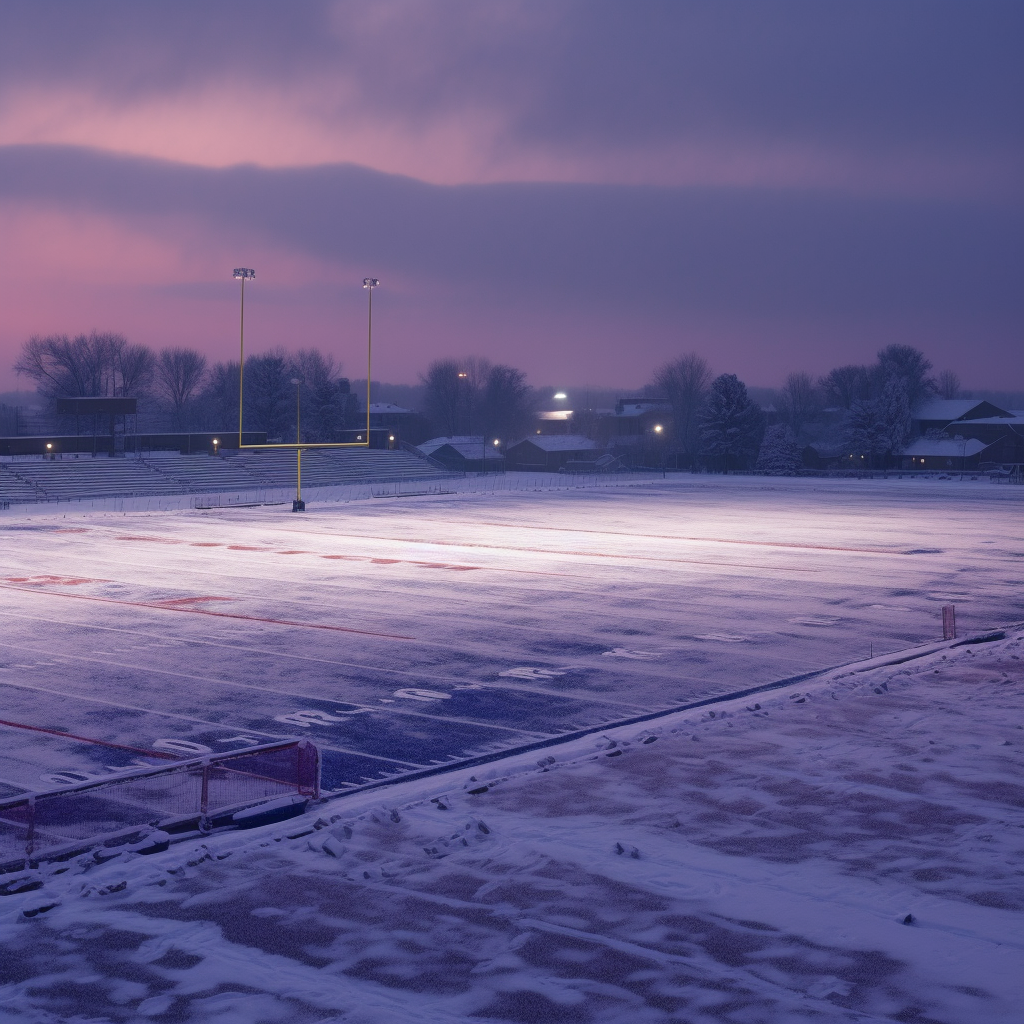 clubedoporkinho Imagine a serene snow-covered American football 31a78976-f761-48ee-9aa8-499b9c1964da