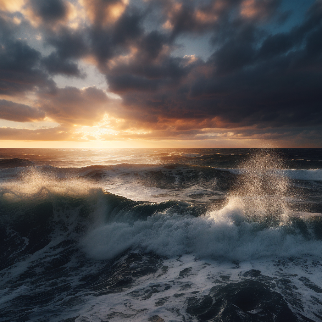 clubedoporkinho Visualize a dramatic scene of a stormy ocean as aced5a17-1ede-4838-8c2f-a474aa135bfc