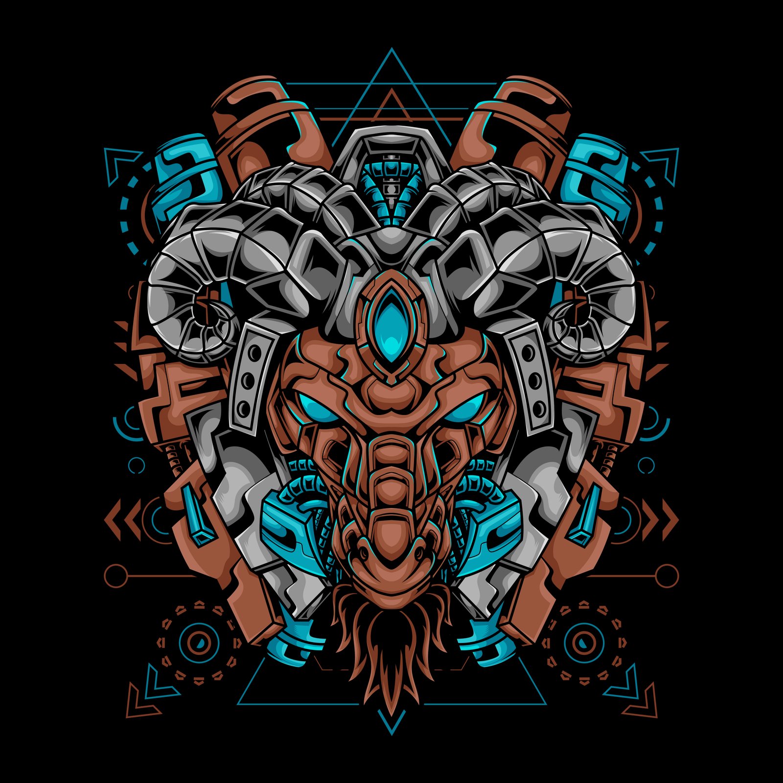 goat mecha elements