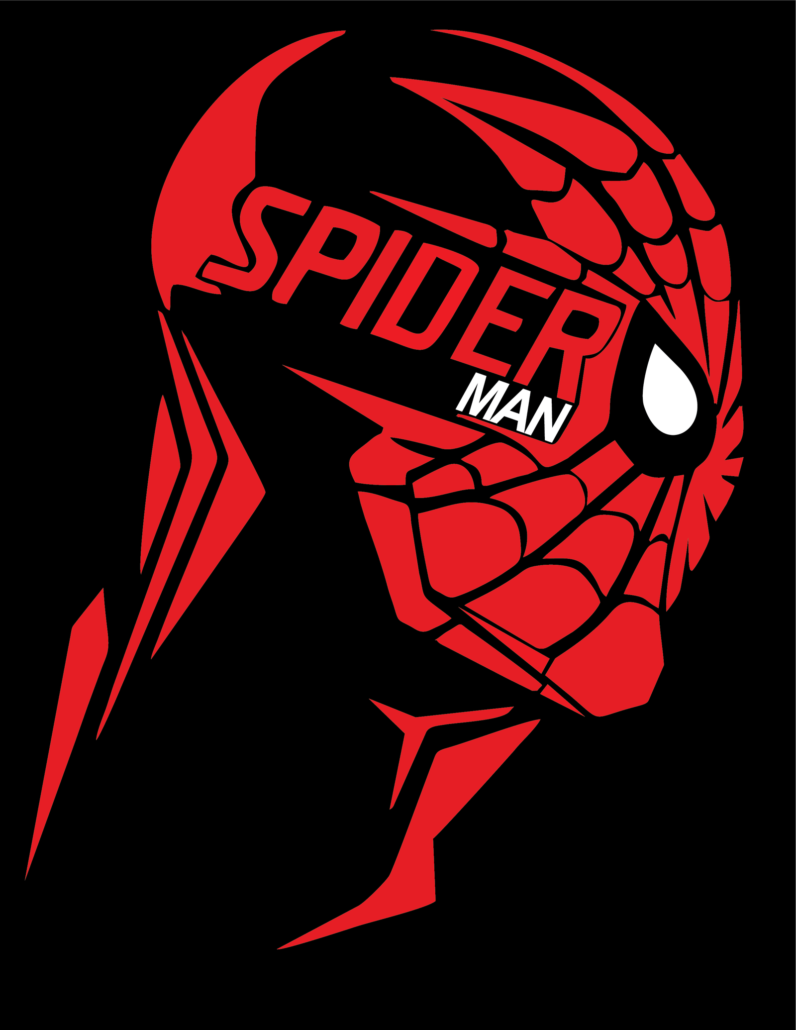 spider man playera black